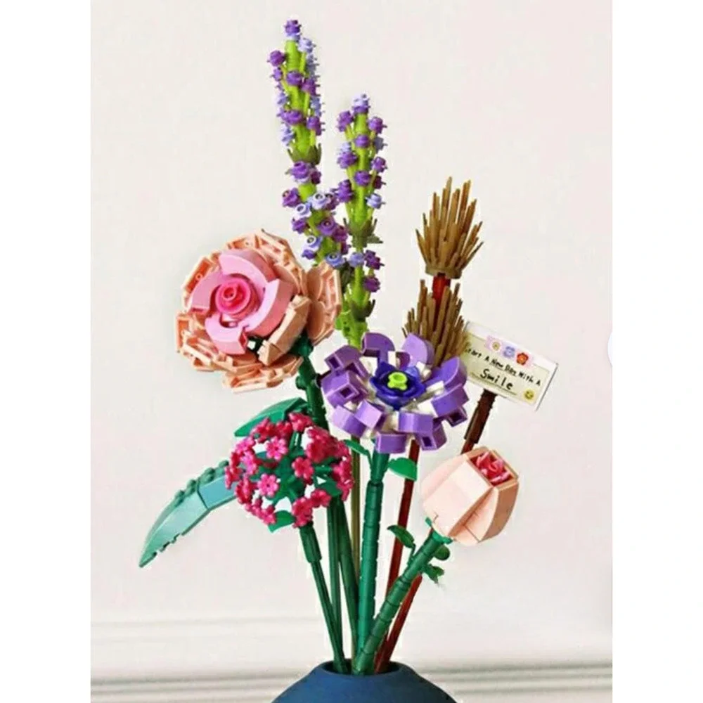 LOZ Mini Eternal Flowers Interlocking Blocks 547 Pieces Flower Bouquet Set 1657